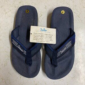 ISLANDER SIZE 8 DARK BLUE SLIP ON FLIP FLOPS